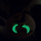 Glow In the Dark Crescent Moon Stud Earrings