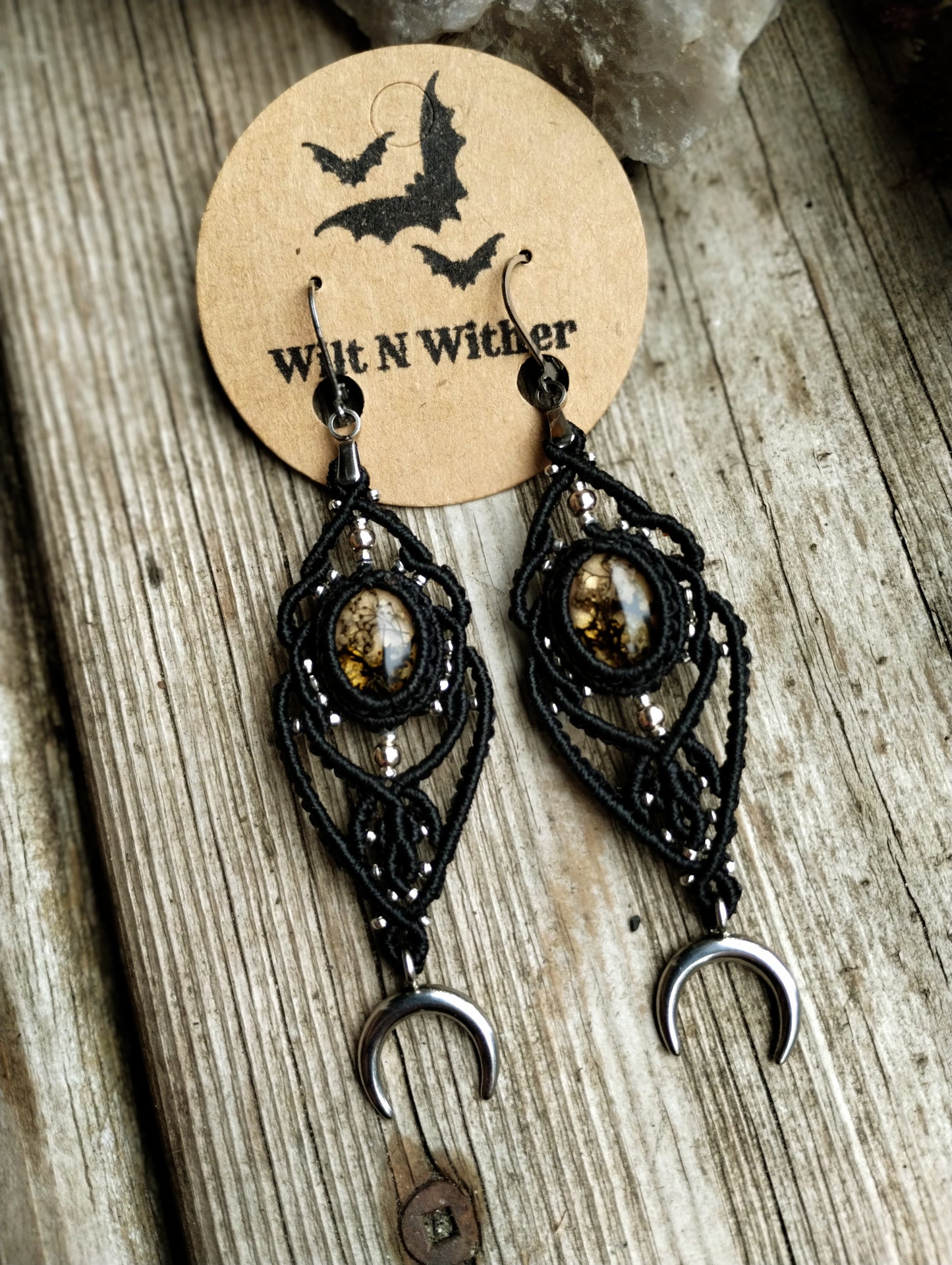 Witches Floral Dangle Earrings