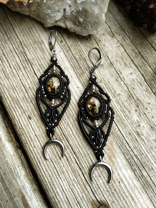 Witches Floral Dangle Earrings