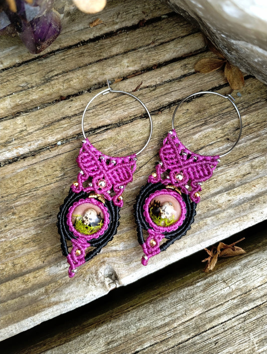 Pink Alien Hoops