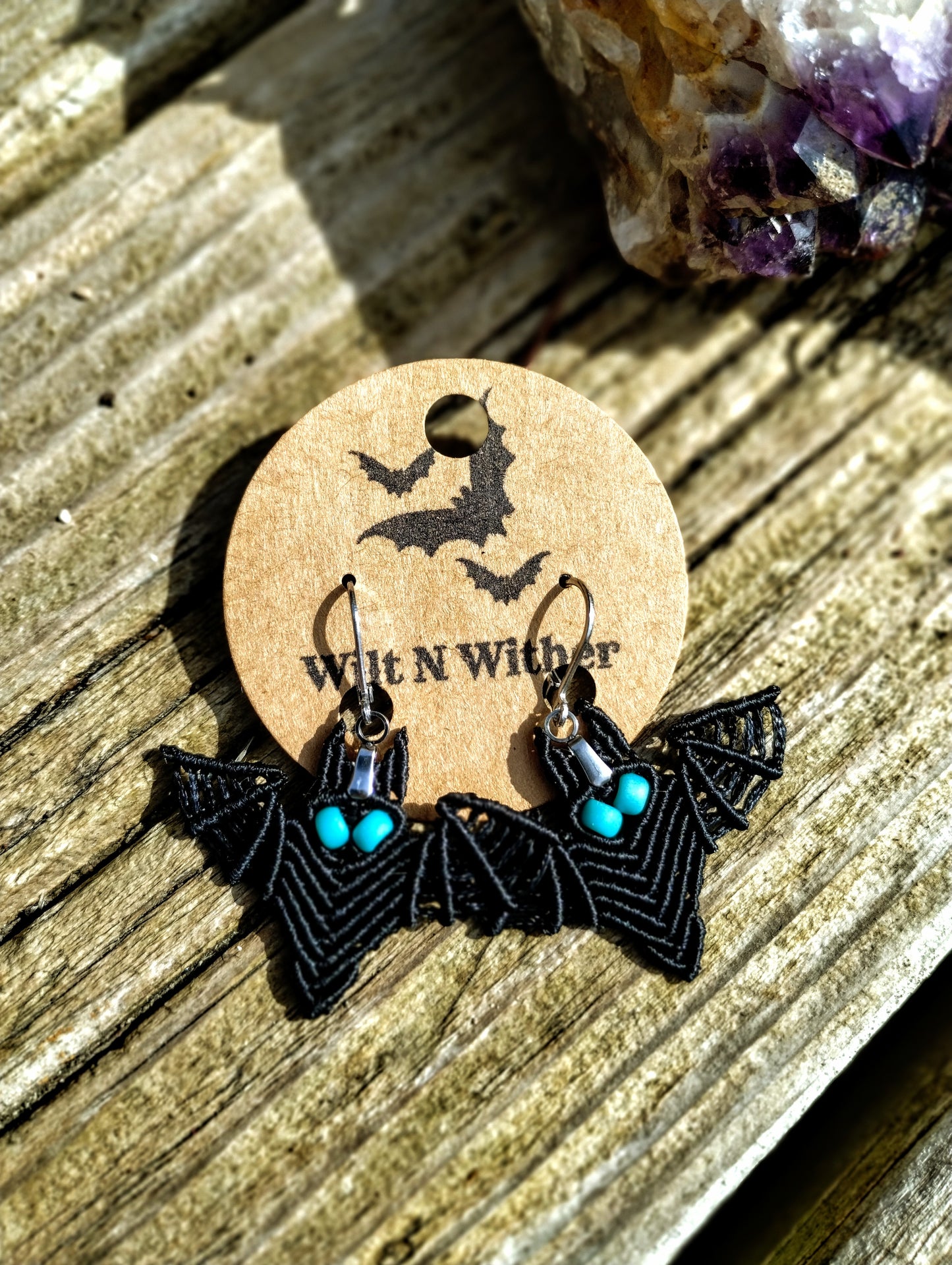 Handmade Bat Earrings