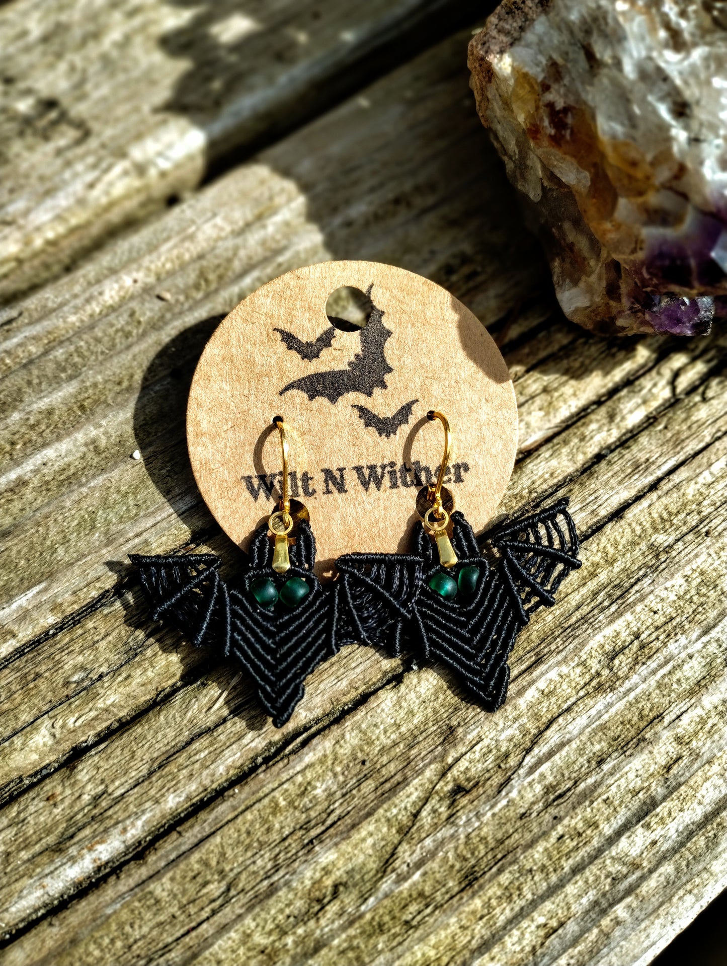 Handmade Bat Earrings