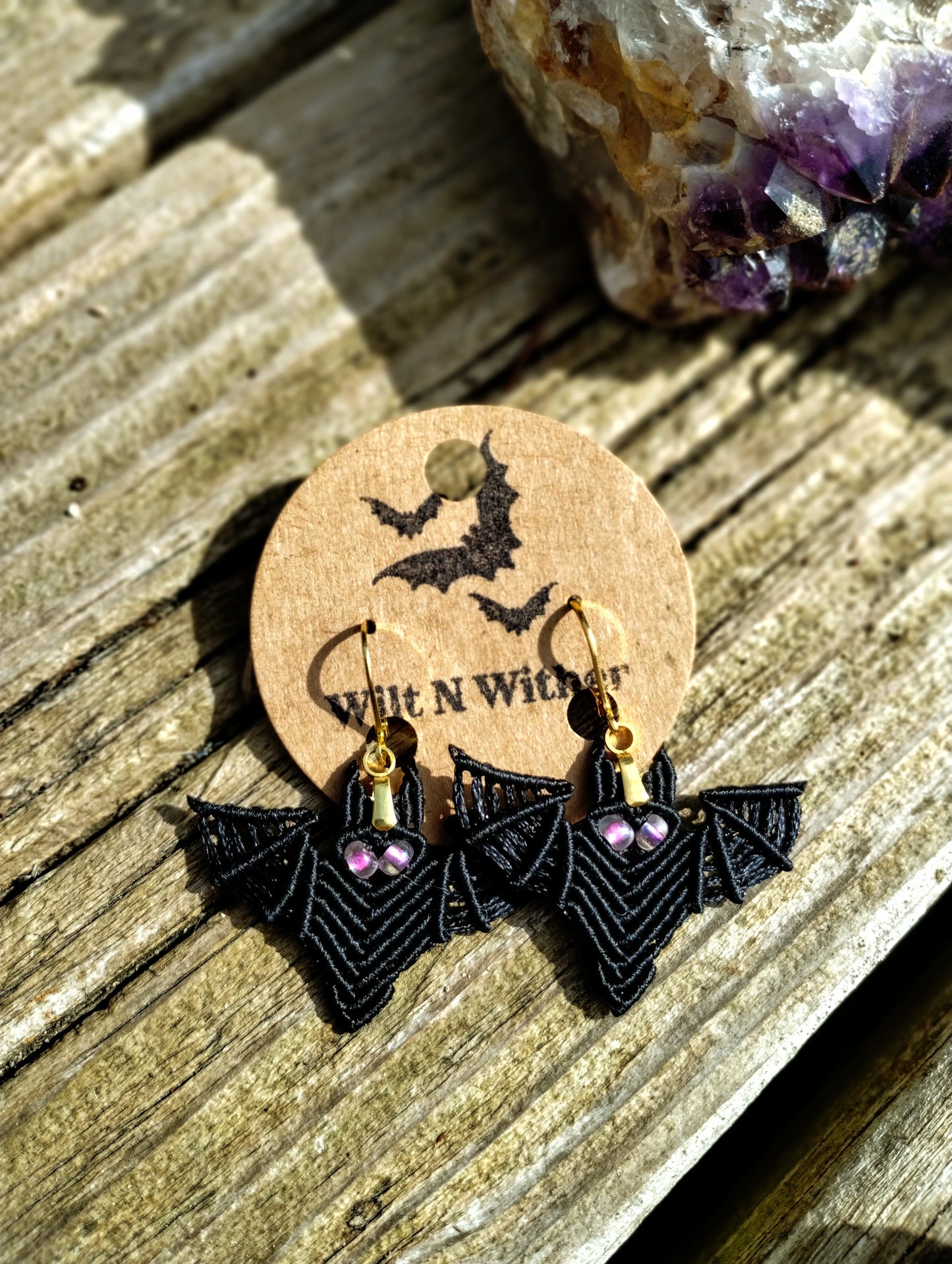 Handmade Bat Earrings