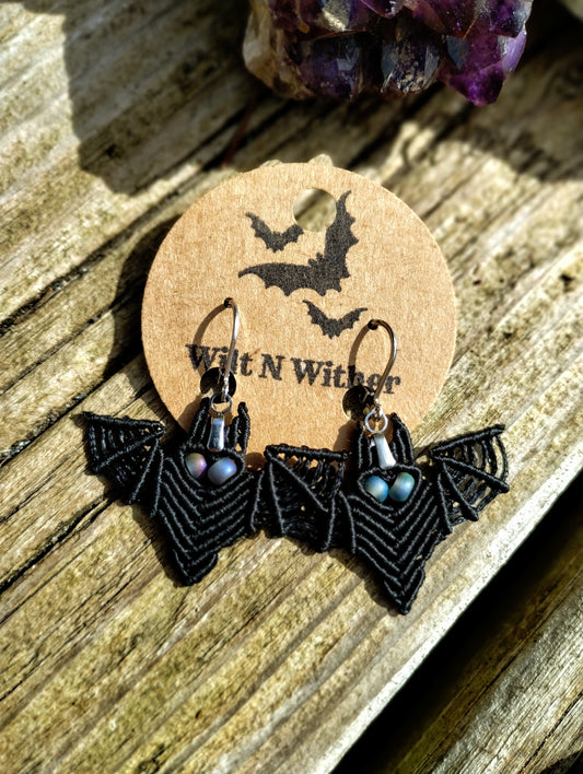 Handmade Bat Earrings