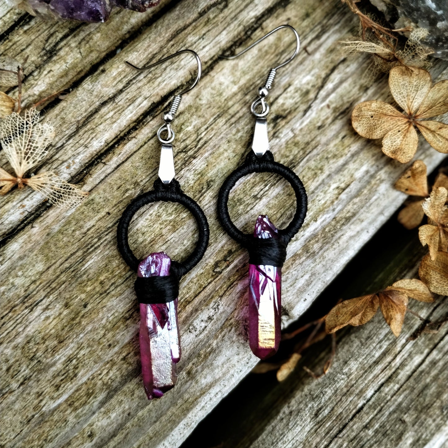 Stainless Steel Crystal Earrings