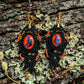 Orange Witches Dangle Earrings