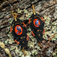 Orange Witches Dangle Earrings