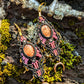 Pink Python Stainless Steel Earrings