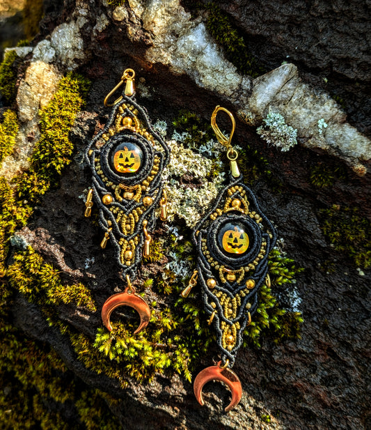 Golden Pumpkins Stainless Steel Earrings