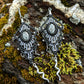 Silver Python Stainless Steel Earrings