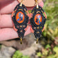 Orange Witches Dangle Earrings