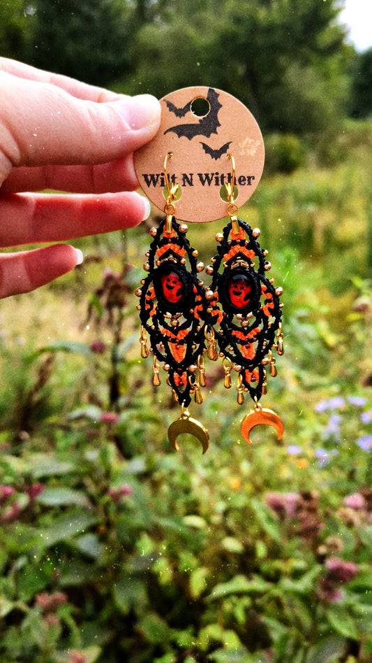 Glistening Ghosts Dangle Earrings