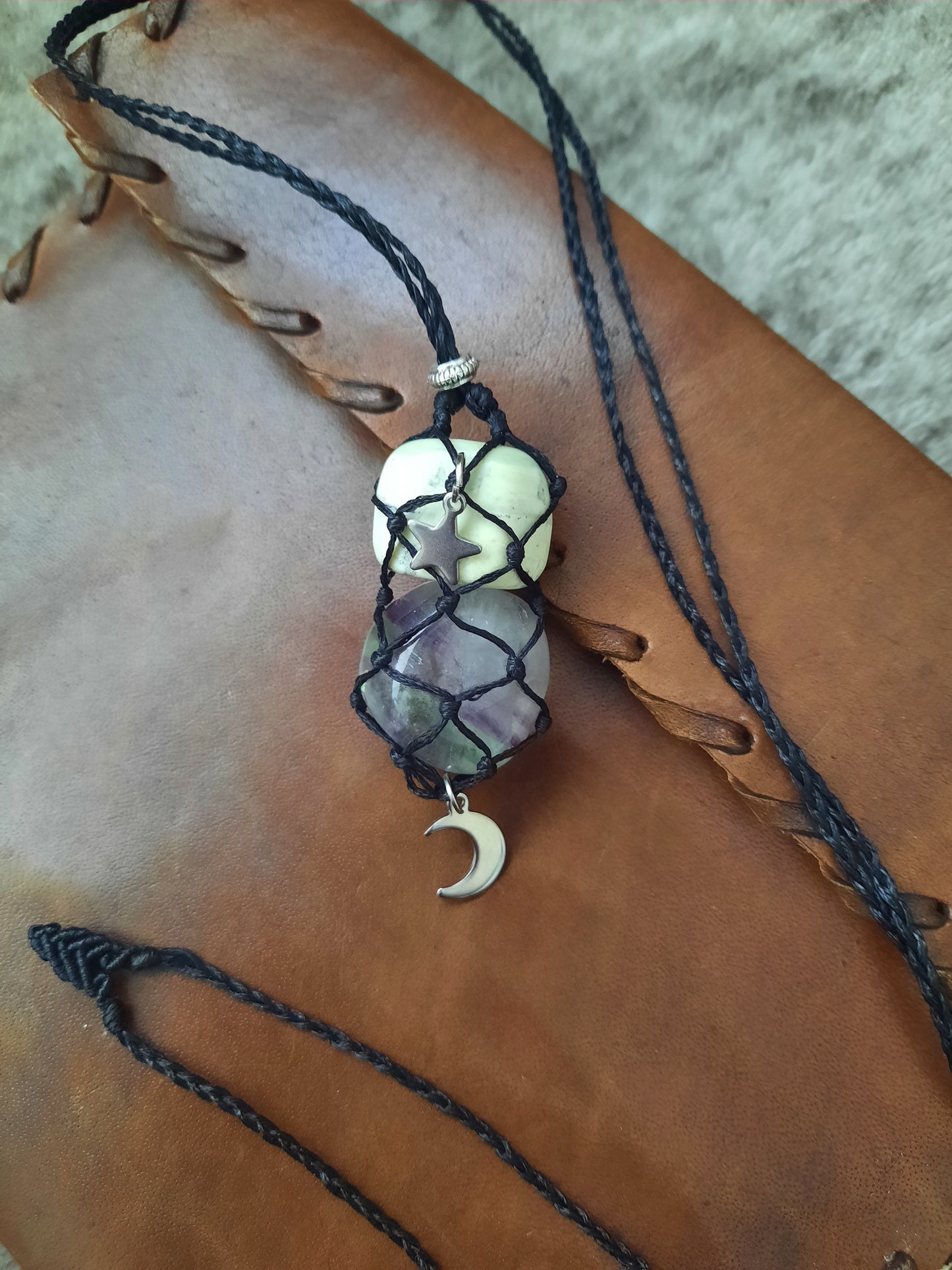 Witches Stone Bag Necklace