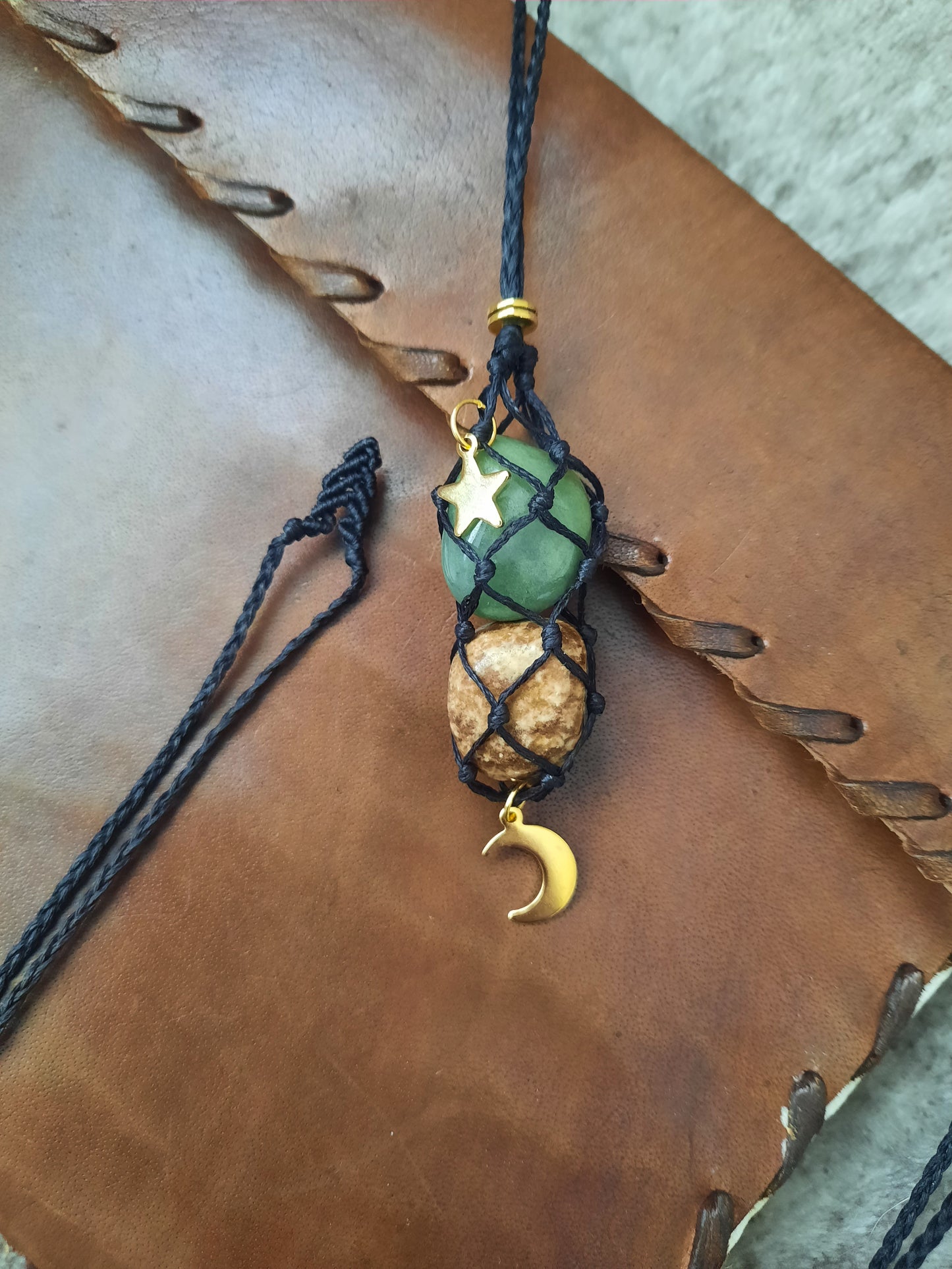 Witches Stone Bag Necklace