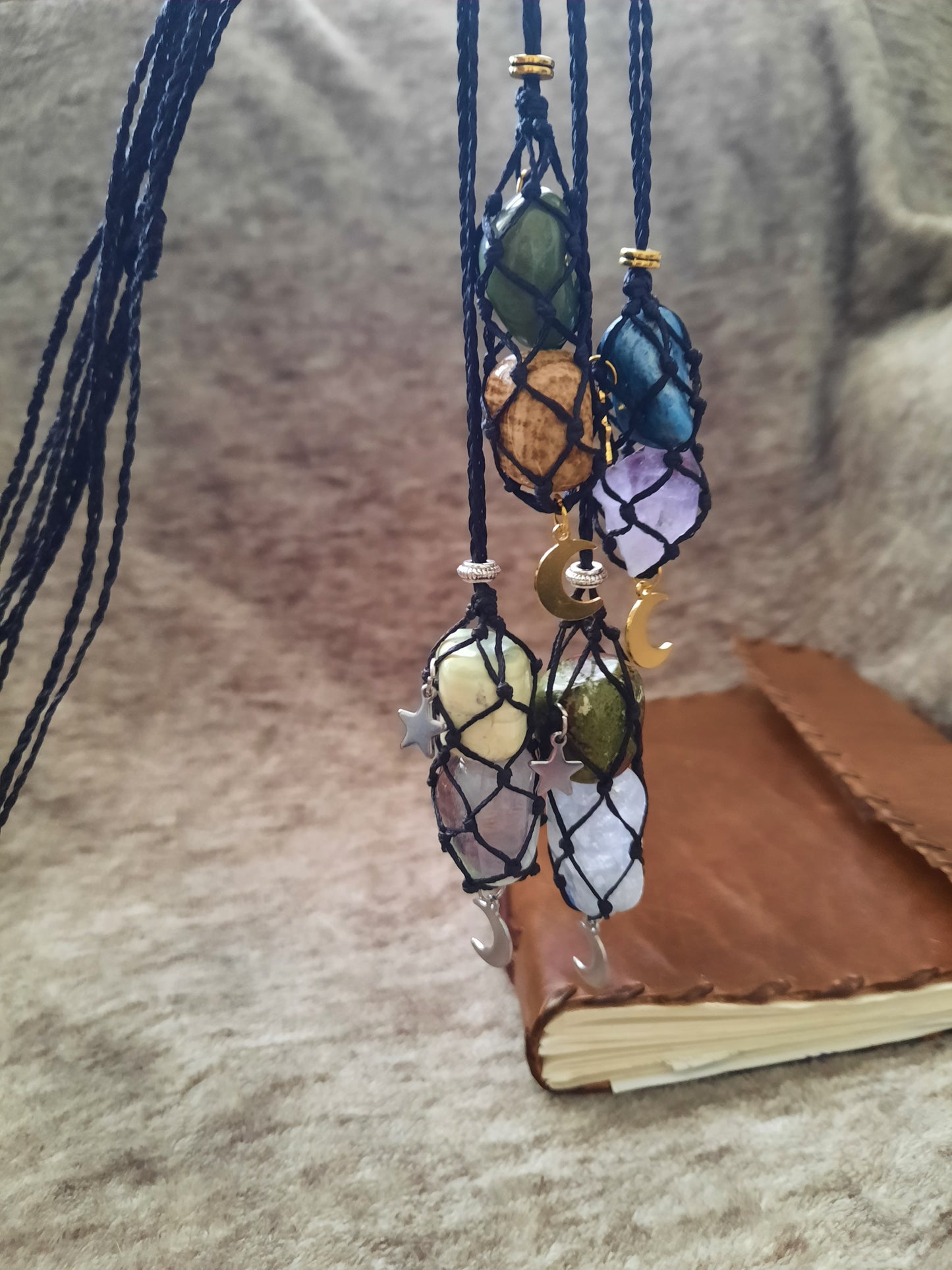 Witches Stone Bag Necklace