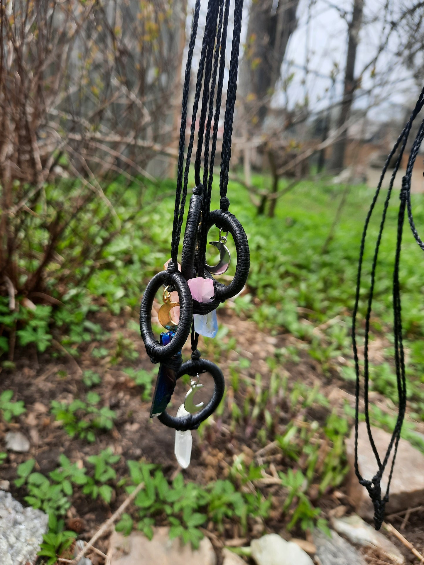 Electroplated Quartz Necklace