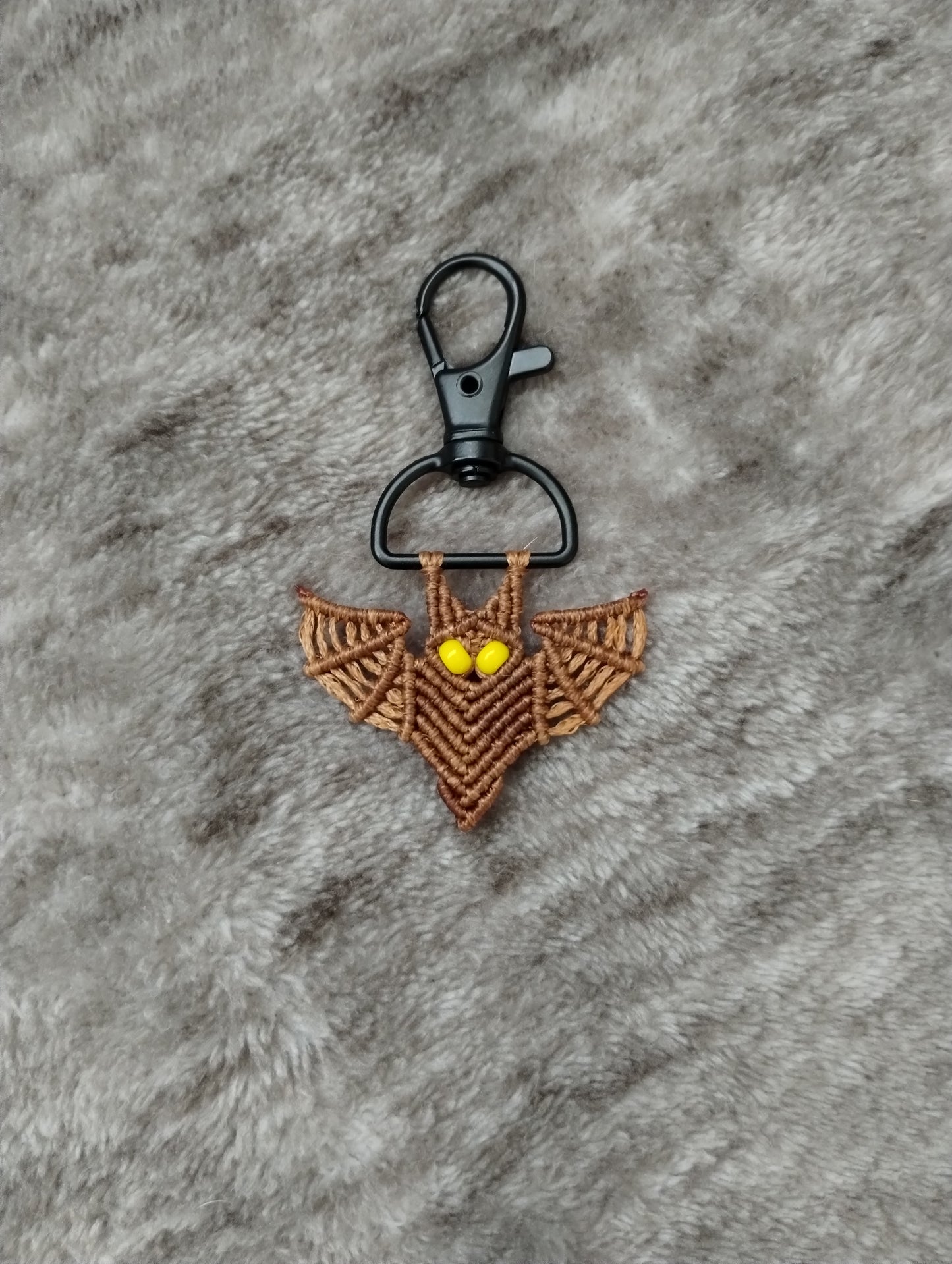 Macrame Bat Keychain