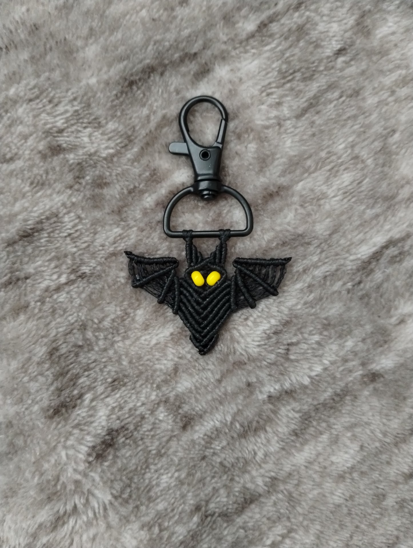 Macrame Bat Keychain