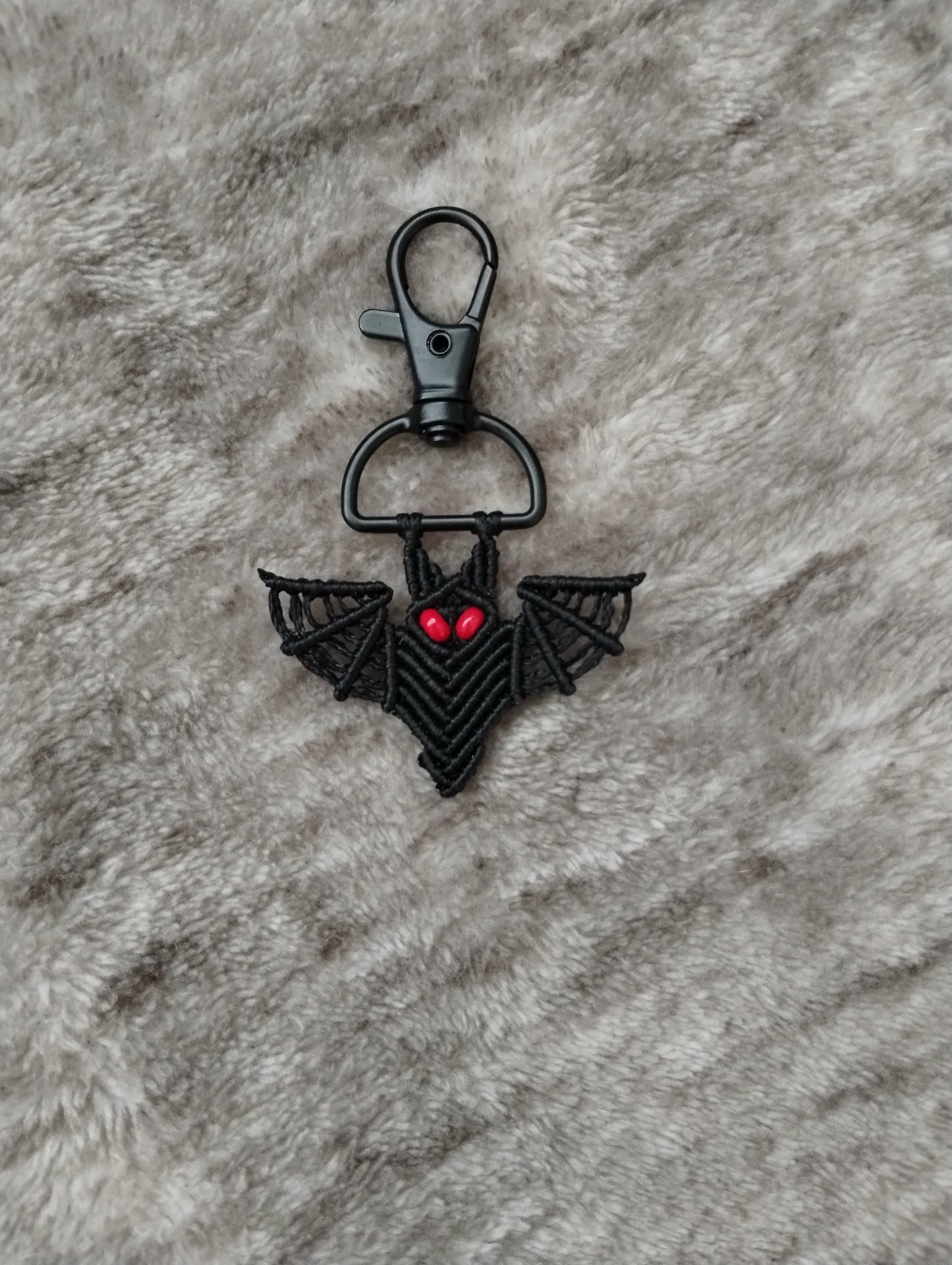 Macrame Bat Keychain