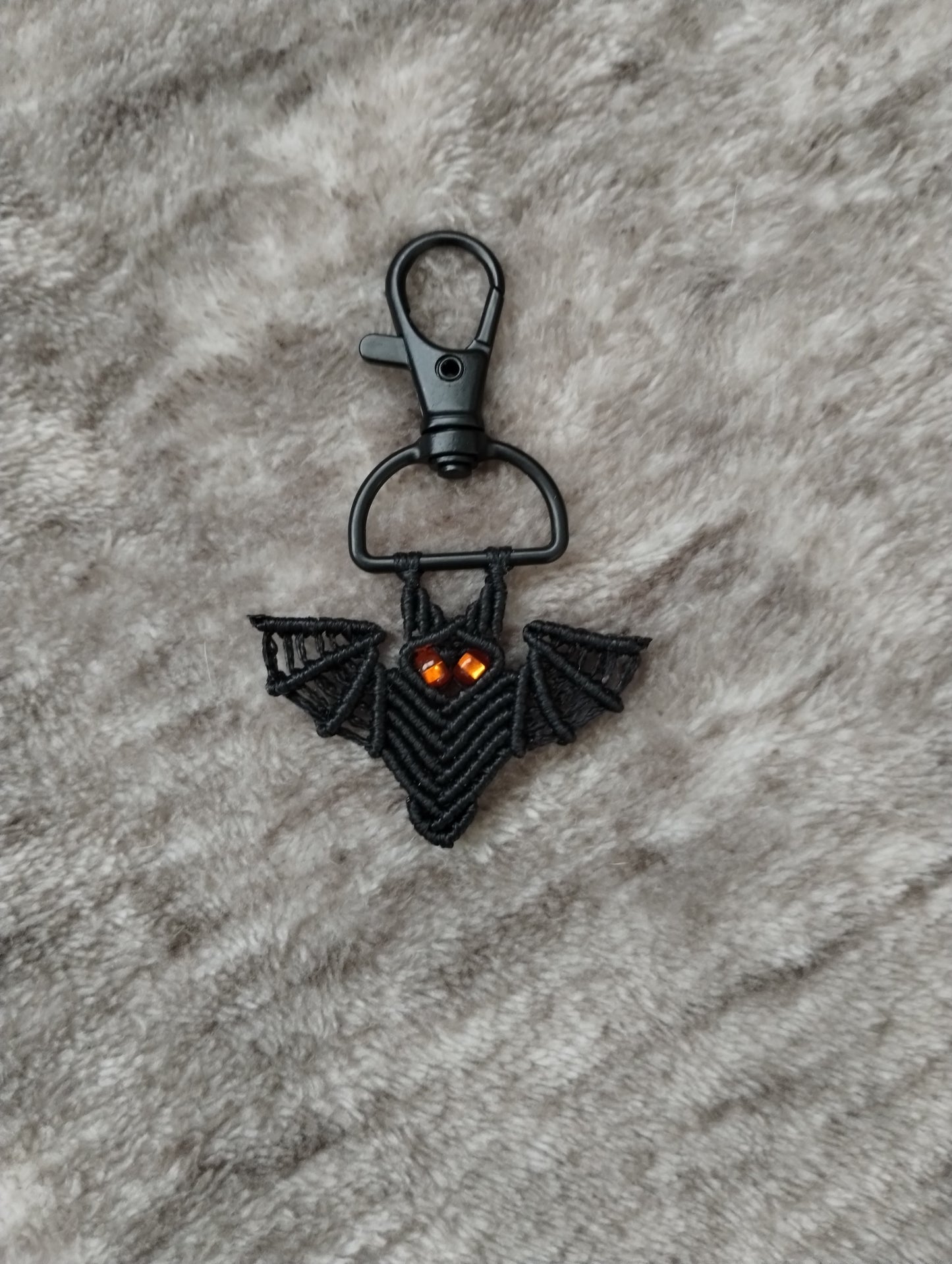 Macrame Bat Keychain