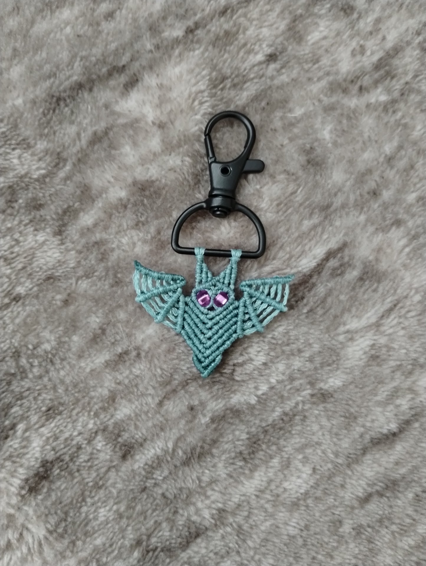 Macrame Bat Keychain