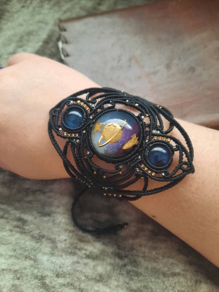 Saturn Adjustable Bracelet, oddity jewelry